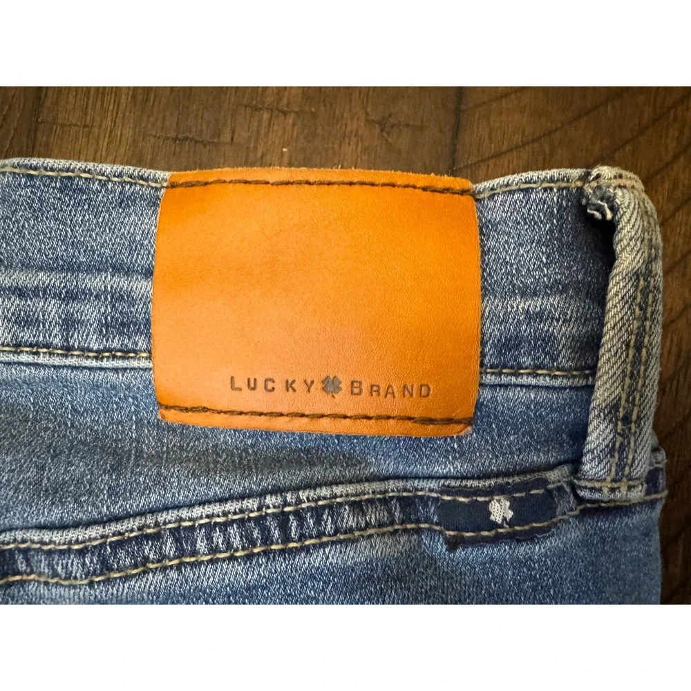 Lucky Brand Brooke Legging Medium‎ Wash Distressed Skinny Jeans Womens 6/28